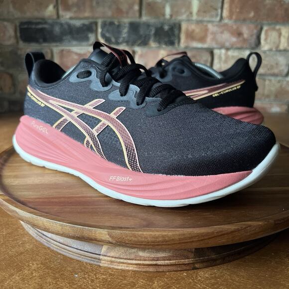 Asics Gel-Cumulus 27 Black Raspberry Road Running Sneakers Shoes Women's 8.5 - Picture 2 of 16